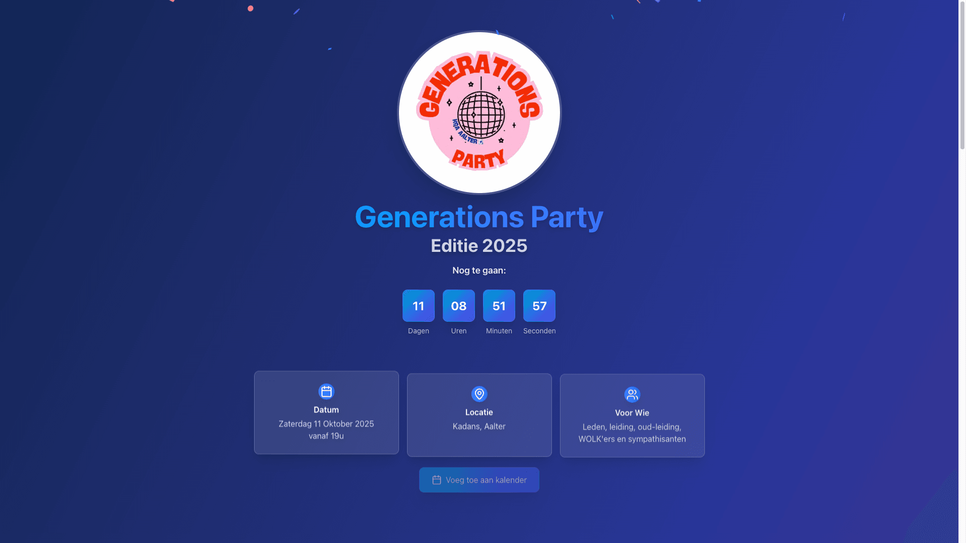 KSA Aalter Generations Party - Reunion Event 2025 project preview