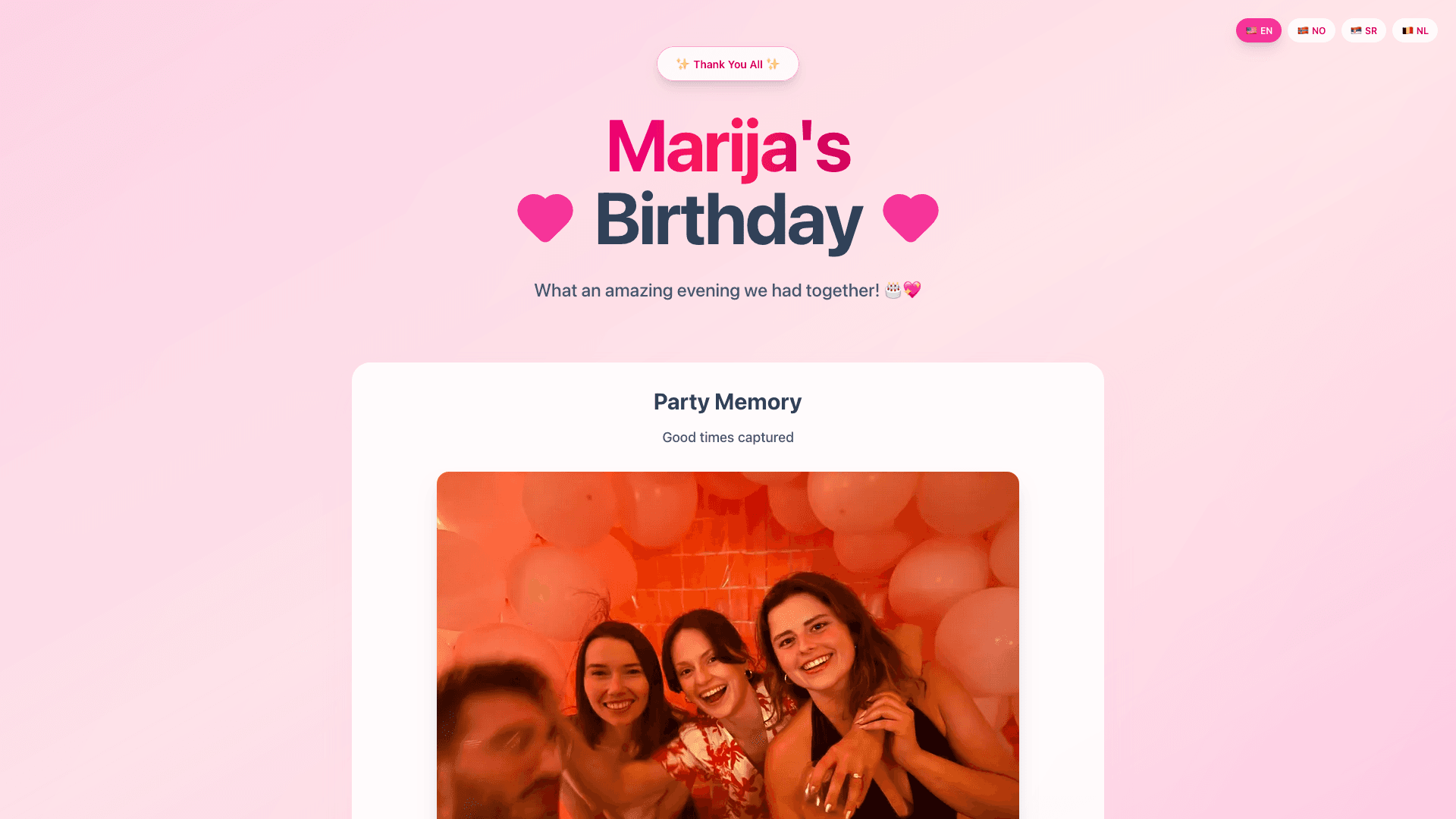 Wedding management application project preview